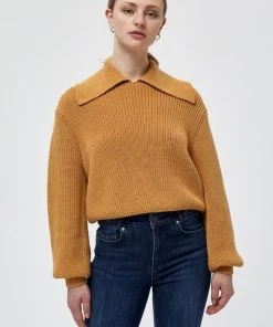 Minus Femme MILU Pullover Mineral Yellow Melange