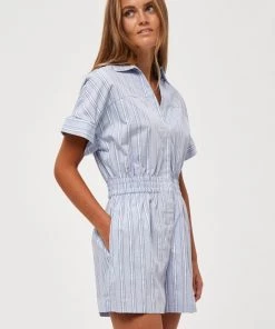 Minus Femme LESIA Combinaison Blue Stripe