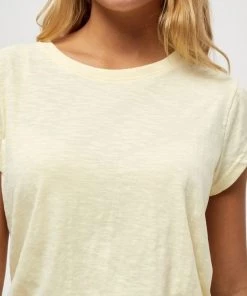 Minus Femme LETI T Shirt Basique Lemon Sorbet -SOLDES D'ÉTÉ - Minus Fashion 010cf234ba9f4e6a8314b4c1853fc767