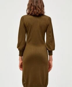 Minus Femme Robe Pull Dark Olive Melange -SOLDES D'ÉTÉ - Minus Fashion 0181b0aab06d4058b77e654607792184