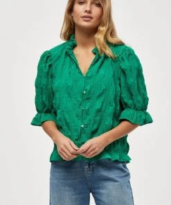 Minus Femme LELIA Chemisier Ivy Green