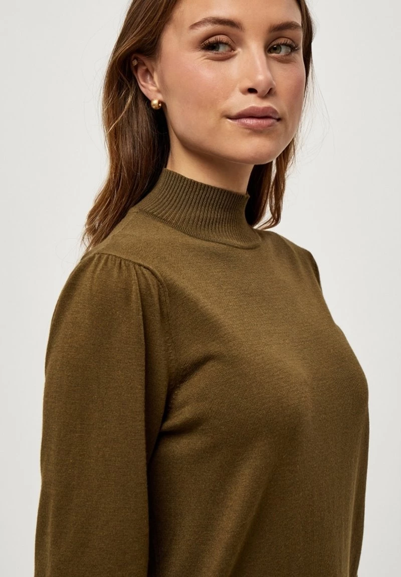 Minus Femme Pullover Dark Olive Melange 6 Minus Femme Pullover Dark Olive Melange – Image 4