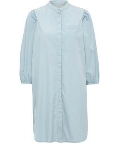 Minus Femme MILTA Robe Chemise Powder Blue -SOLDES D'ÉTÉ - Minus Fashion 0351a1ccd1184f80981d26d0b94c51ed