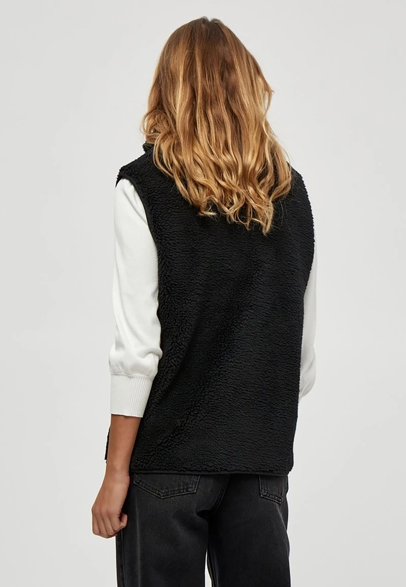 Minus MAGGIE Veste Sans Manches Black Femme 5 Minus MAGGIE Veste Sans Manches Black Femme – Image 3