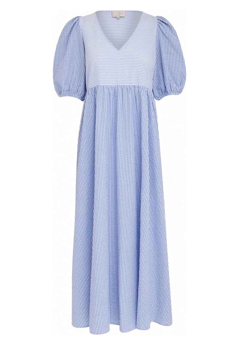 Minus FIA Robe Longue Blue Stripe Femme 7 Minus FIA Robe Longue Blue Stripe Femme – Image 5