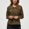 Minus DELPHIA Chemisier Dark Olive Femme -SOLDES D'ÉTÉ - Minus Fashion 053ce246e3f24e1888979bfe27101df9