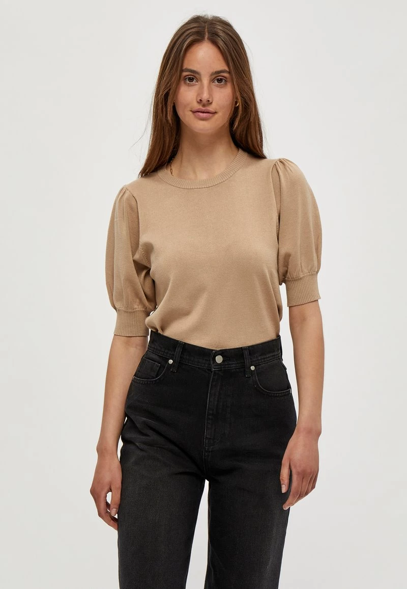 Minus Femme LIVA T Shirt Basique Sand 3 Minus Femme LIVA T Shirt Basique Sand