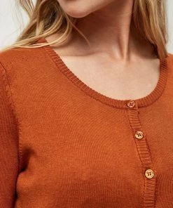 Minus NEW LAURA Gilet Burned Hazel Brown Femme -SOLDES D'ÉTÉ - Minus Fashion 064abec756c645bf91d1f0b84012c1bb