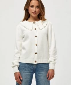 Minus ELISA Gilet Broken White Femme