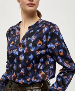 Minus VACA Blouse Dark Blue Femme -SOLDES D'ÉTÉ - Minus Fashion 071fc60041e84d47a59a44c66699ec40