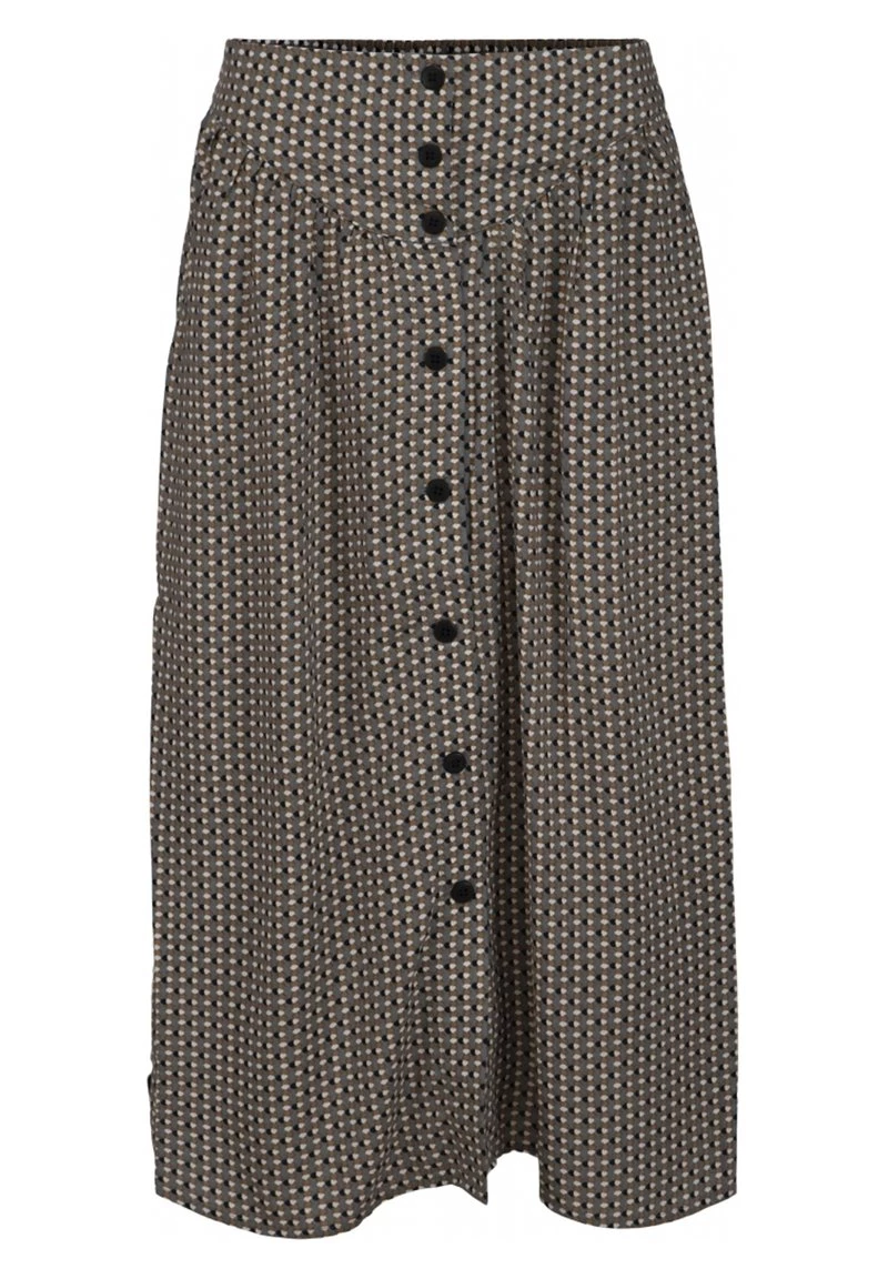 Minus JASMINA Jupe Trapèze Shadow Dot Steel Grey Print Femme 6 Minus JASMINA Jupe Trapèze Shadow Dot Steel Grey Print Femme – Image 4