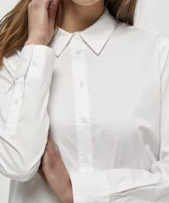 Minus VAIA Chemisier White Femme -SOLDES D'ÉTÉ - Minus Fashion 07595cf4f4364d77896d897c381a29ff