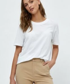 Minus CATHY T Shirt Basique White Femme