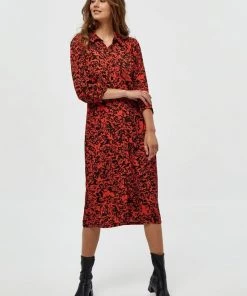 Minus Robe Chemise Black Femme