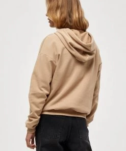 Minus SALLY Sweat à Capuche Sand Femme -SOLDES D'ÉTÉ - Minus Fashion 08bc7fc224c54ceb8112fbc7fe744122