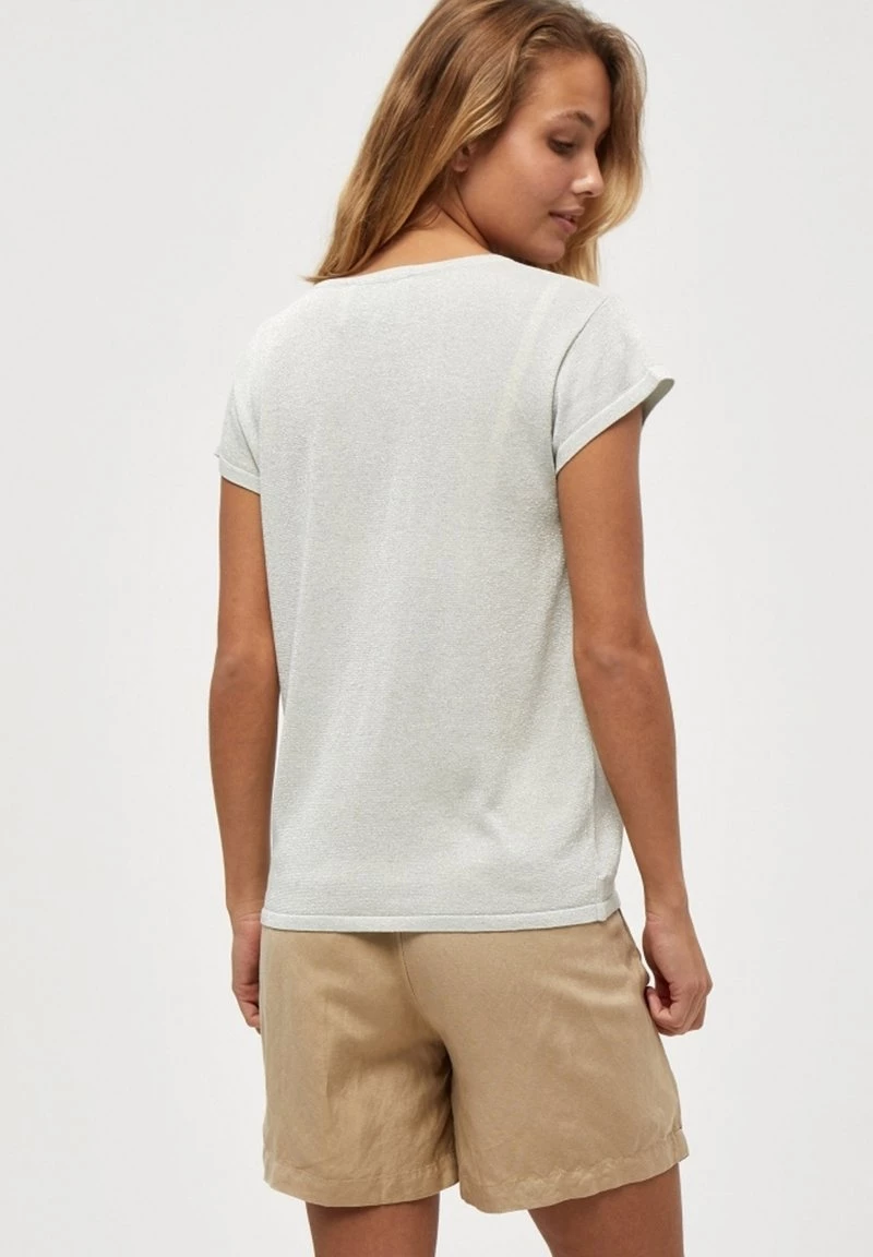 Minus Femme CARLINA T Shirt Basique Frosted Mint Lurex 5 Minus Femme CARLINA T Shirt Basique Frosted Mint Lurex – Image 3