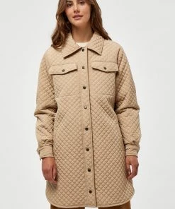 Minus Manteau Court Sand Femme