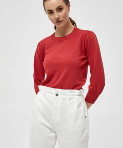 Minus MERSIN Pullover Berry Red Femme