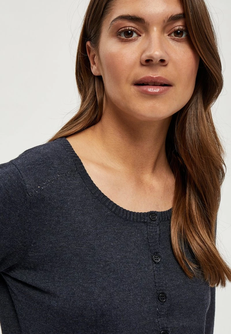 Minus Femme NEW LAURA Gilet Black Iris Melang 6 Minus Femme NEW LAURA Gilet Black Iris Melang – Image 4