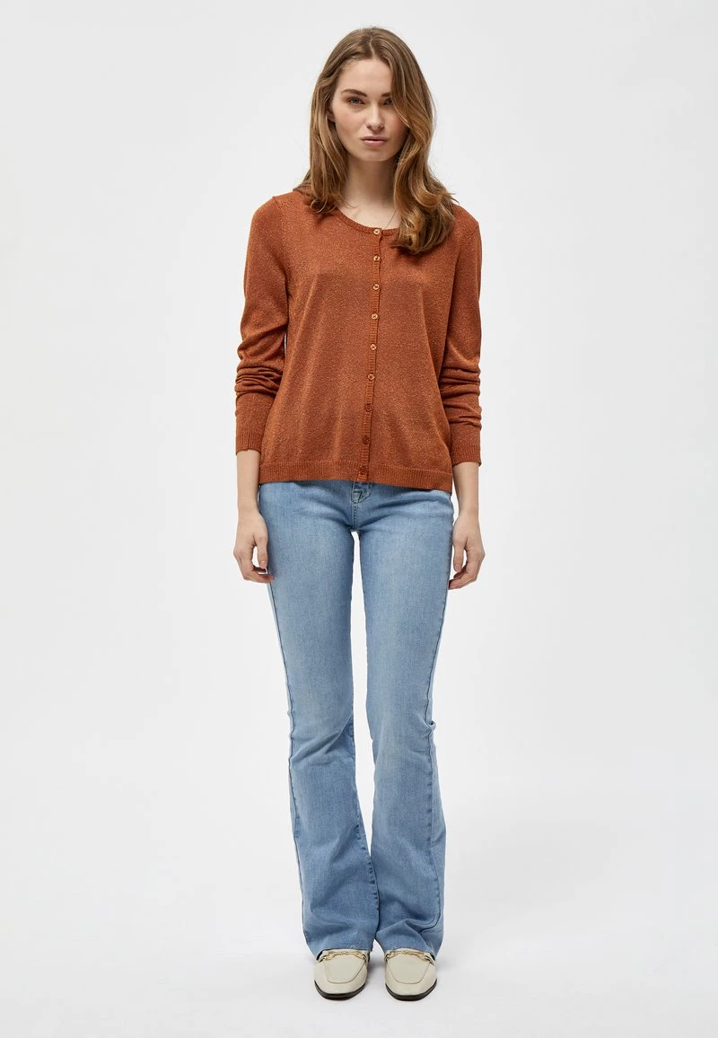 Minus NEW LAURA Gilet Burned Hazel Lurex Femme 4 Minus NEW LAURA Gilet Burned Hazel Lurex Femme – Image 2