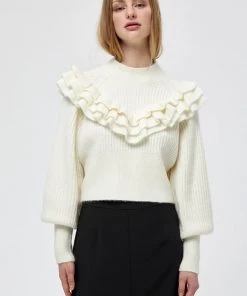 Minus AVERY Pullover Cloud Dancer Femme
