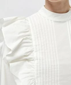 Minus YURI Blouse Broken White Femme -SOLDES D'ÉTÉ - Minus Fashion 0ccb785d30fc49f4b91a30775a3e6ecc