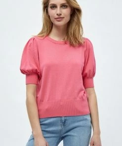 Minus LIVA T Shirt Basique Pink Flamingo Femme