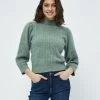 Minus Pullover Green Bay Melange Femme