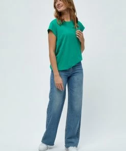 Minus LETI T Shirt Basique Ivy Green Femme -SOLDES D'ÉTÉ - Minus Fashion 0e08945840894583bcdf9c5f2c8ab338