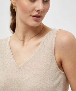 Minus Débardeur Medal Gold Melange/lurex Femme -SOLDES D'ÉTÉ - Minus Fashion 0e102cb111ca46dcb769ac5fbb3418e2