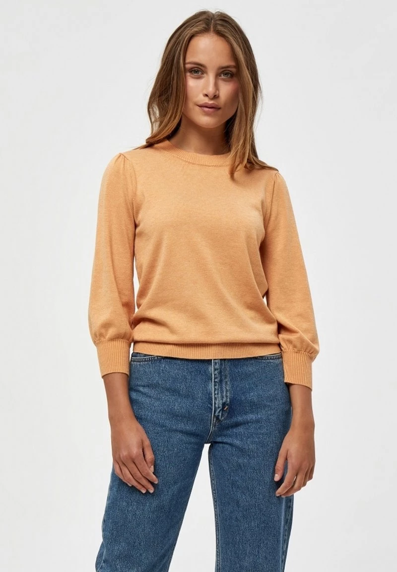 Minus MERSIN Pullover Apricot Tan Melange Femme 3 Minus MERSIN Pullover Apricot Tan Melange Femme
