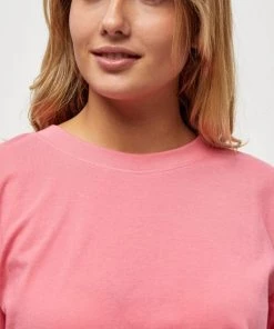 Minus CATHY T Shirt Basique Pink Flamingo Femme -SOLDES D'ÉTÉ - Minus Fashion 0ed57c16f97340d5b7a370ec68e0e995
