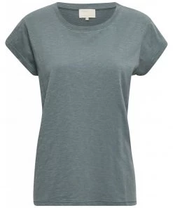 Minus LETI T Shirt Basique Blue Zen Femme -SOLDES D'ÉTÉ - Minus Fashion 0f9e289d393d41db9fd632e021720304