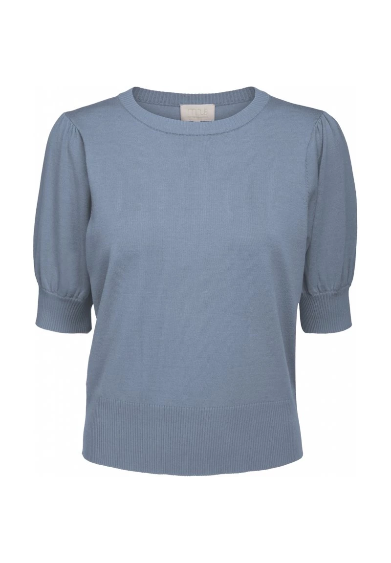 Minus Femme LIVA T Shirt Basique Dusty Blue Melange 7 Minus Femme LIVA T Shirt Basique Dusty Blue Melange – Image 5