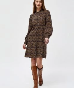 Minus Femme Robe Chemise Burned Hazel Dot Print