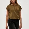 Minus Femme LETI T Shirt Basique Dark Olive