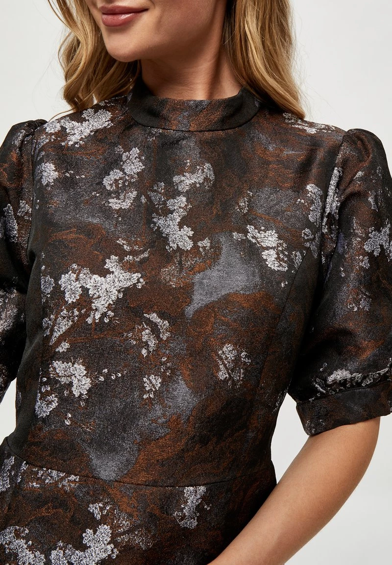 Minus HAZEL Robe De Jour Rustic Brown Flower Femme 6 Minus HAZEL Robe De Jour Rustic Brown Flower Femme – Image 4