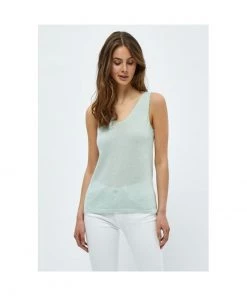 Minus Femme CARLI Débardeur Frosted Mint Lurex