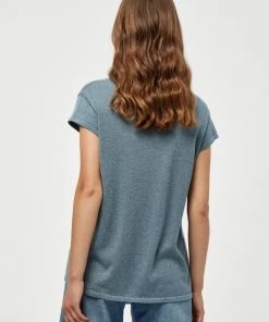 Minus Femme CARLINA T Shirt Basique Blue Zen Lurex 9 Minus Femme CARLINA T Shirt Basique Blue Zen Lurex -SOLDES D'ÉTÉ - Minus Fashion 1711451f938b47af848f3971a0f066fc