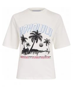 Minus Femme T Shirt Imprimé Cloud Dancer -SOLDES D'ÉTÉ - Minus Fashion 189ba83308cd4945ad0cc3ae4e3d2832