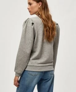 Minus Femme MIKA Sweatshirt Light Grey Melange -SOLDES D'ÉTÉ - Minus Fashion 193808e29b884e0f8d093b4585bc4a0f