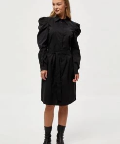 Minus Femme Robe Chemise Black