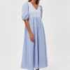 Minus FIA Robe Longue Blue Stripe Femme 1 Minus FIA Robe Longue Blue Stripe Femme -SOLDES D'ÉTÉ - Minus Fashion 1b1d0da4d9ab434daeb51da30d3ad583