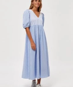 Minus FIA Robe Longue Blue Stripe Femme