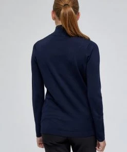 Minus LANA Pullover Black Iris Solid Femme -SOLDES D'ÉTÉ - Minus Fashion 1c392b4ba52243dd86bf6327e9dee1db