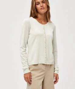 Minus NEW LAURA Gilet Frosted Mint Femme