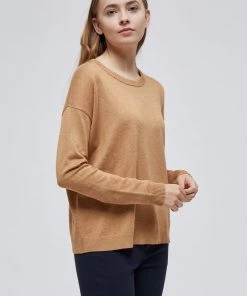Minus ELNE Pullover Almond Melange Femme