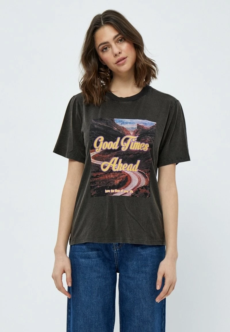 Minus Femme HANNA T Shirt Imprimé Black 3 Minus Femme HANNA T Shirt Imprimé Black