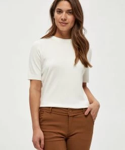 Minus PAMELA T Shirt Basique Broken White Femme