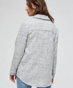 Minus Veste Légère Powder Blue Checked Femme -SOLDES D'ÉTÉ - Minus Fashion 1f215b8536064bb9bc182308d00ae7de